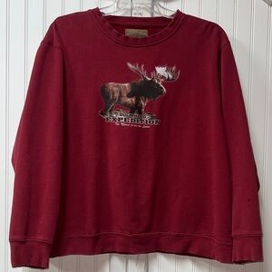 Y2K Duck Head Oversized Moose Sweatshirt XL Vintage Outdoor